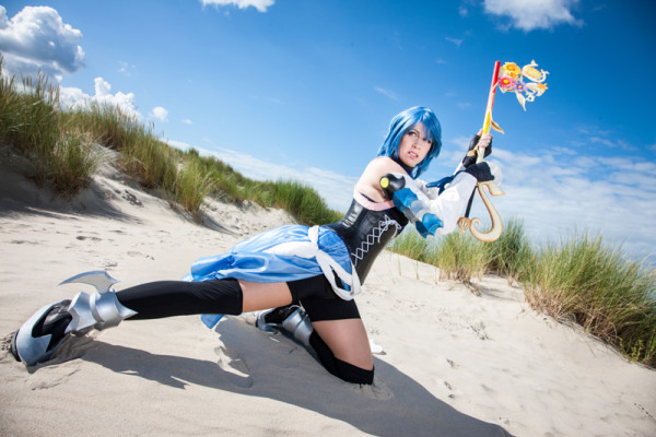 Aqua cosplay Kingdom hearts birth by sleep